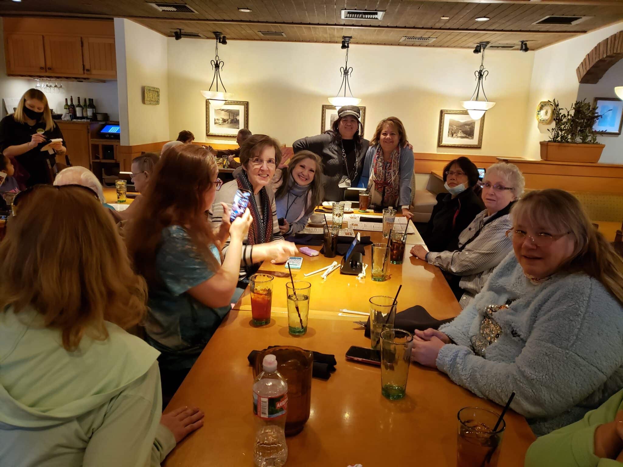 Group of women at a restaurant